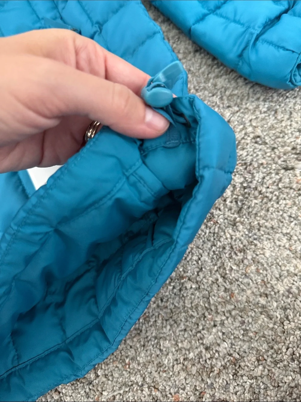 The North Face Men’s Thermal Insulated Jacket digital steel Blue Quilted Medium